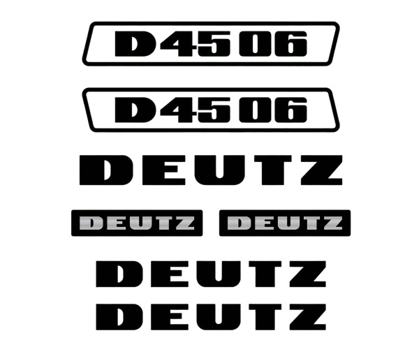 Stickerset Deutz D45-06