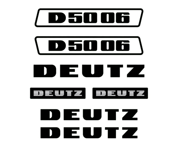 Stickerset Deutz D50-06