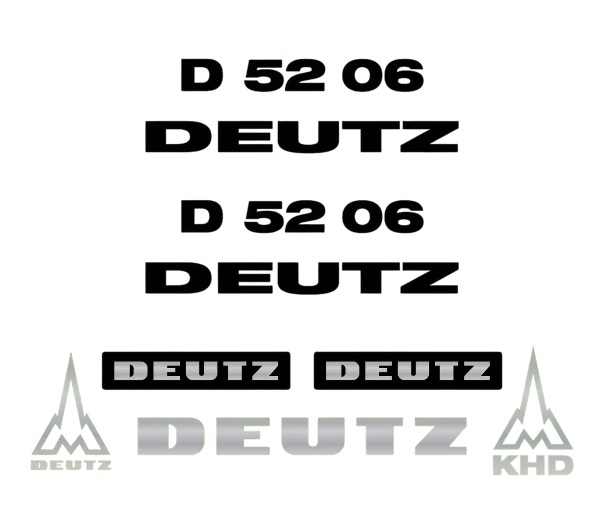 Stickerset Deutz D52-06