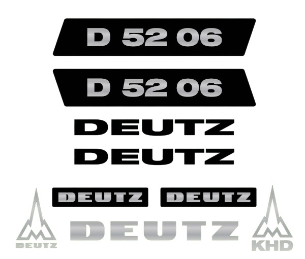 Stickerset Deutz D52-06