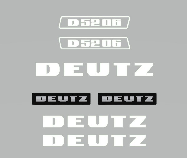 Stickerset Deutz D52-06