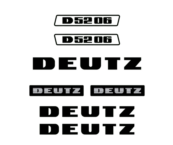 Stickerset Deutz D52-06