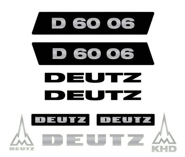 Stickerset Deutz D60-06