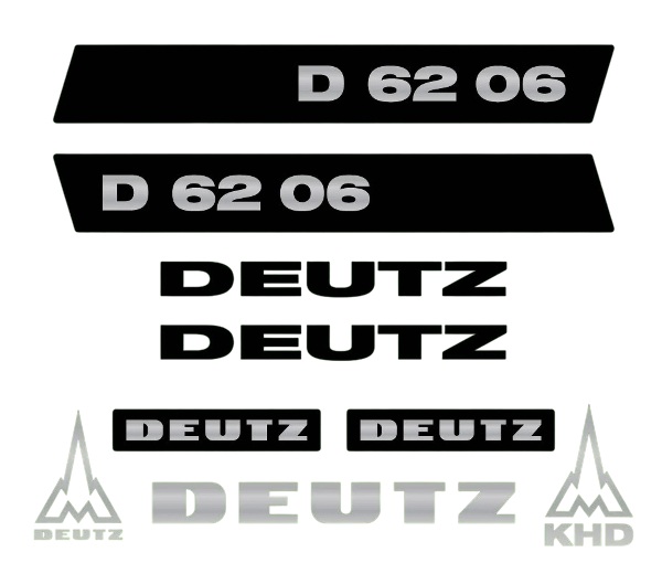 Stickerset Deutz D62-06