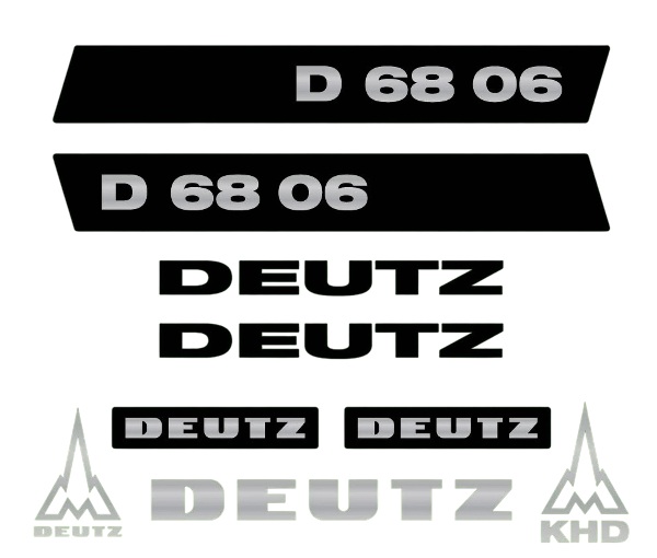 Stickerset Deutz D68-06