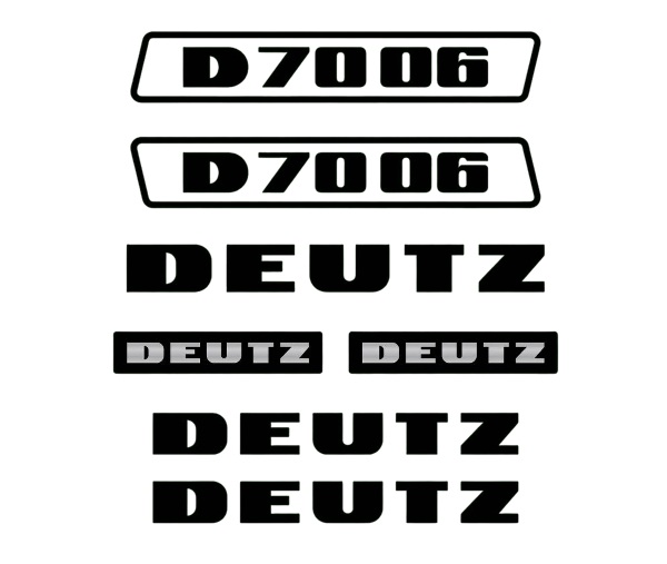 Stickerset Deutz D70-06