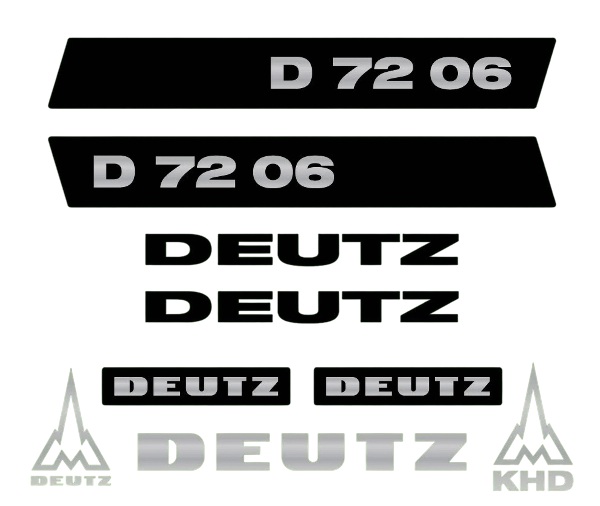 Stickerset Deutz D72-06