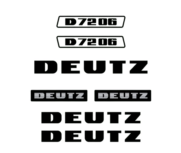 Stickerset Deutz D72-06