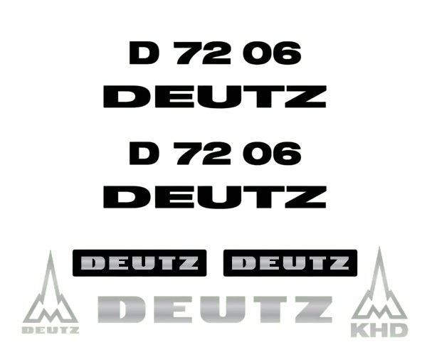 Stickerset Deutz D72-06