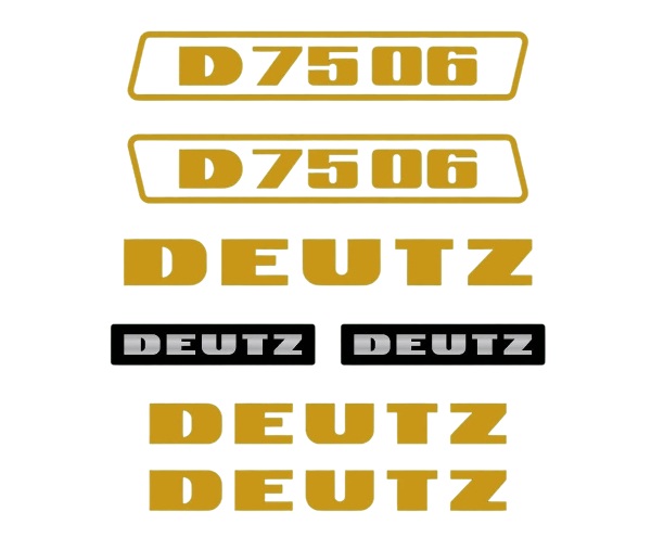 Stickerset Deutz D75-06