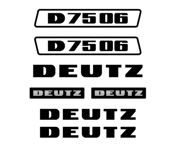 Stickerset Deutz D75-06