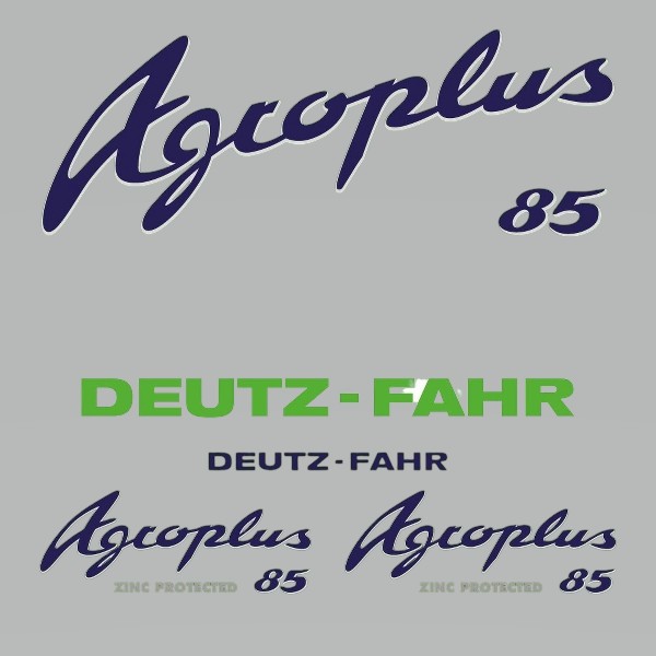 Stickerset Deutz-Fahr Agroplus 85