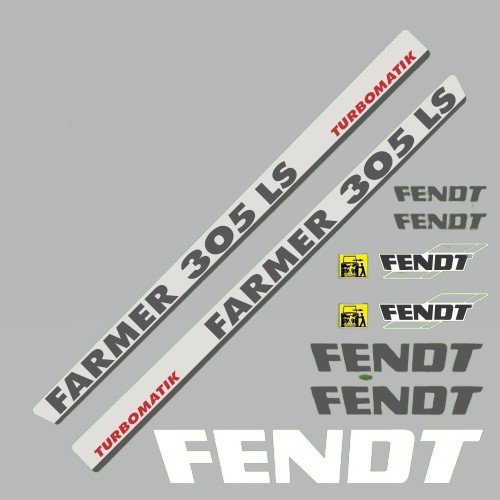 Stickerset Fendt Farmer 305 LS