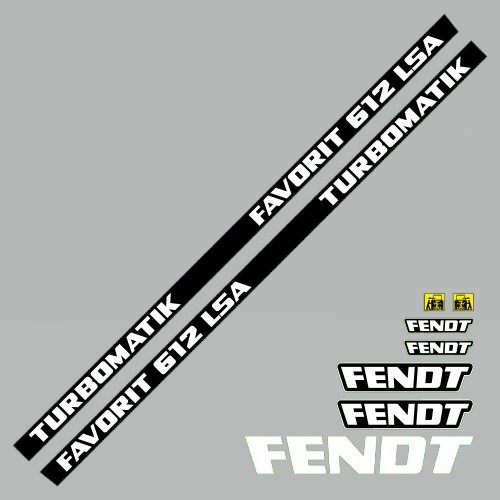 Stickerset Fendt Favorit 612 LSA turbomatik