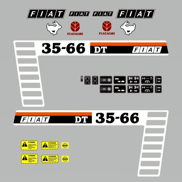Stickerset Fiat 35-66 DT