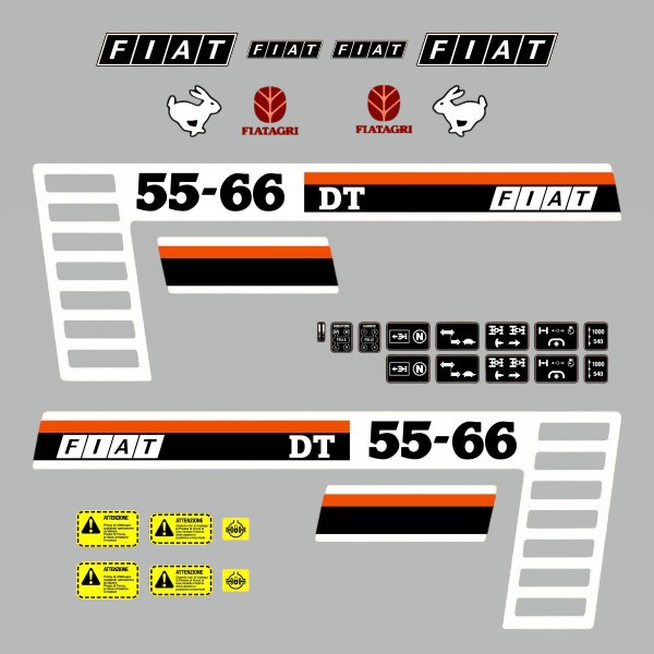 Stickerset Fiat 55-66 DT