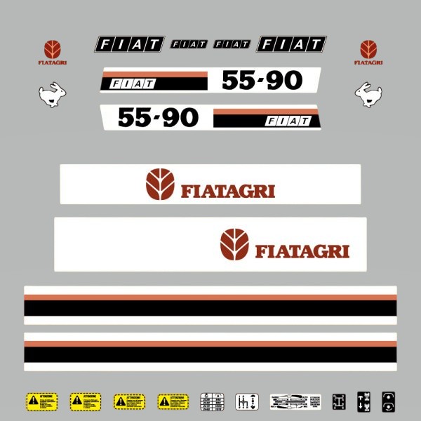 Stickerset Fiat 55-90