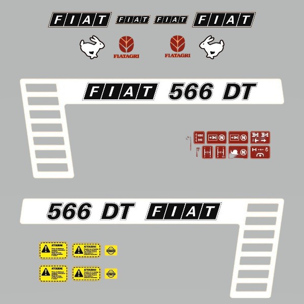 Stickerset Fiat 566 DT