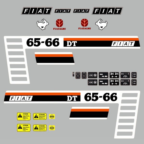 Stickerset Fiat 65-66 DT