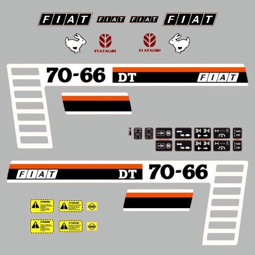Stickerset Fiat 70-66 DT