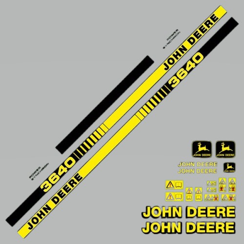 Stickerset John Deere 3640
