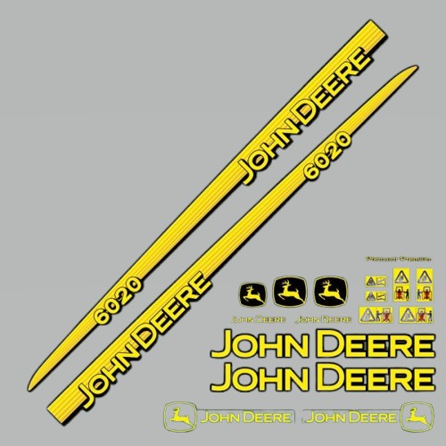 Stickerset John Deere 6020