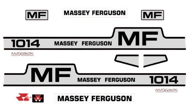 Stickerset Massey Ferguson 1014