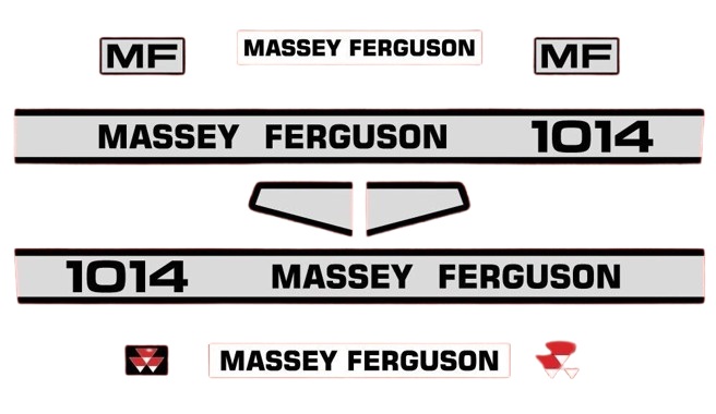 Stickerset Massey Ferguson 1014