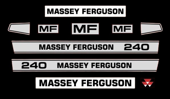Stickerset Massey Ferguson 240 (L)