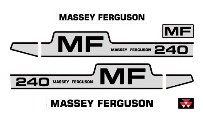 Stickerset Massey Ferguson 240