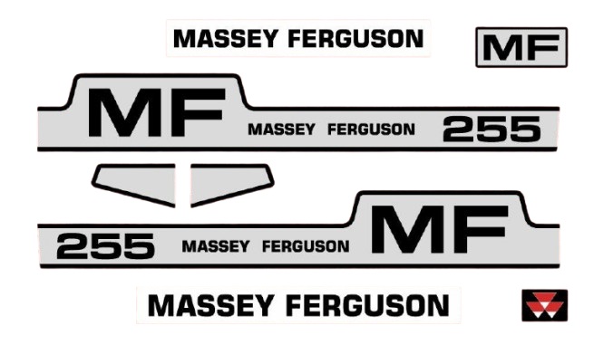 Stickerset Massey Ferguson 255