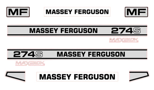 Stickerset Massey Ferguson 274 S