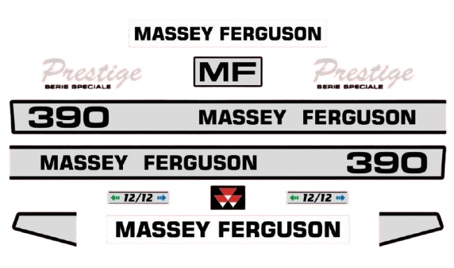 Stickerset Massey Ferguson 390