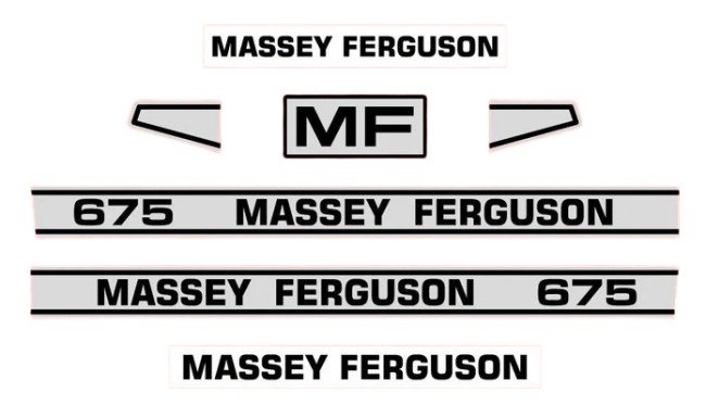 Stickerset Massey Ferguson 675