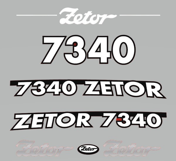 Stickerset Zetor 7340 (2005)