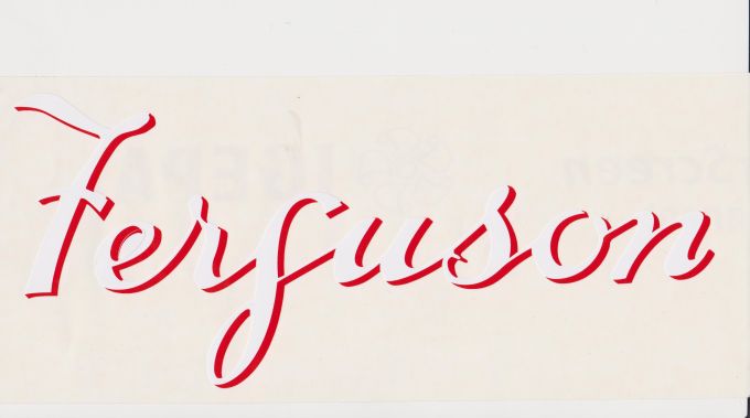 Stickerset Ferguson TE