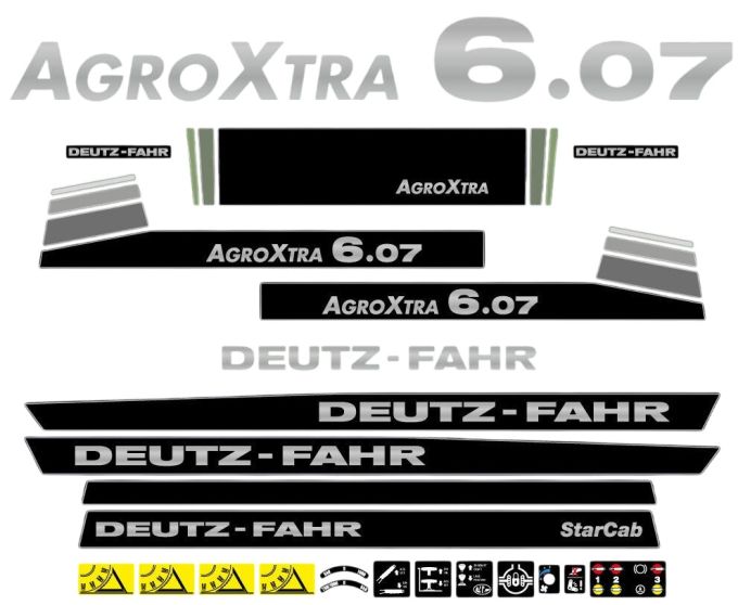 Stickerset Deutz-Fahr AgroXtra 6.07