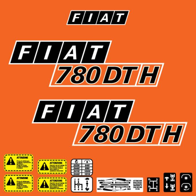 Stickerset Fiat 780 DTH