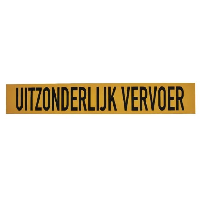 Bord UITZONDERLIJK VERVOER