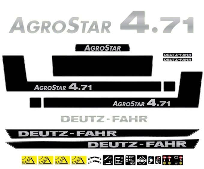 Stickerset Deutz-Fahr AgroStar 4.71