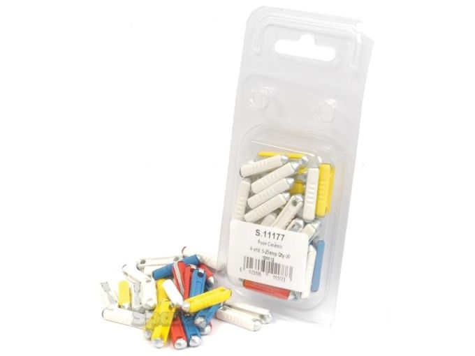 Assortiment 30x porcelein zekering