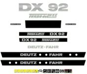 Stickerset Deutz DX 92 Turbo de Luxe