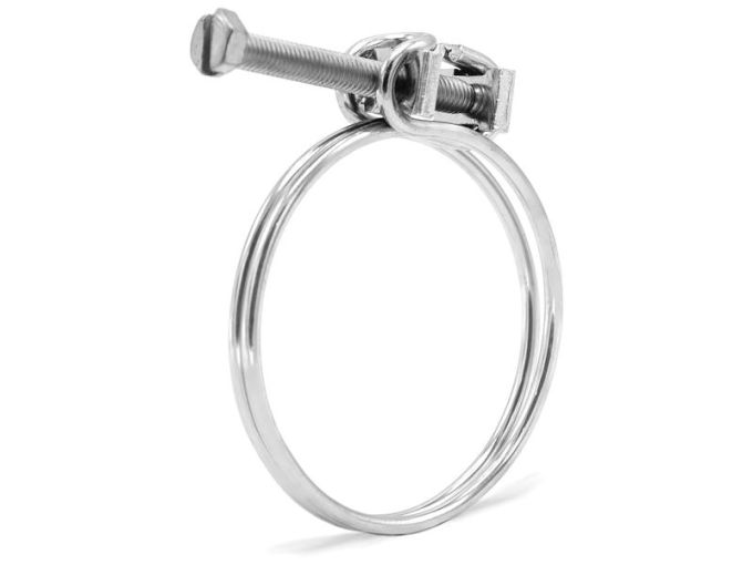 Slangklem dubbel draad 43-49mm