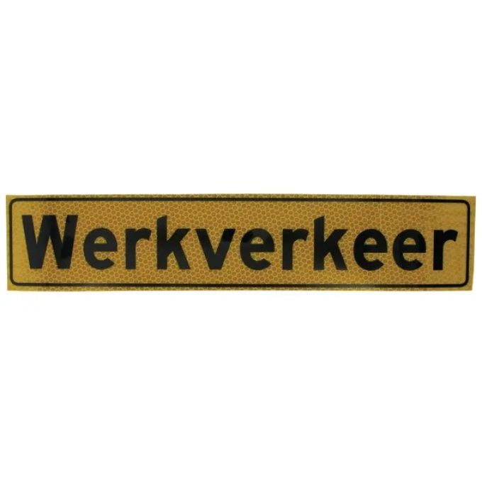 Sticker "Werkverkeer" 350x70