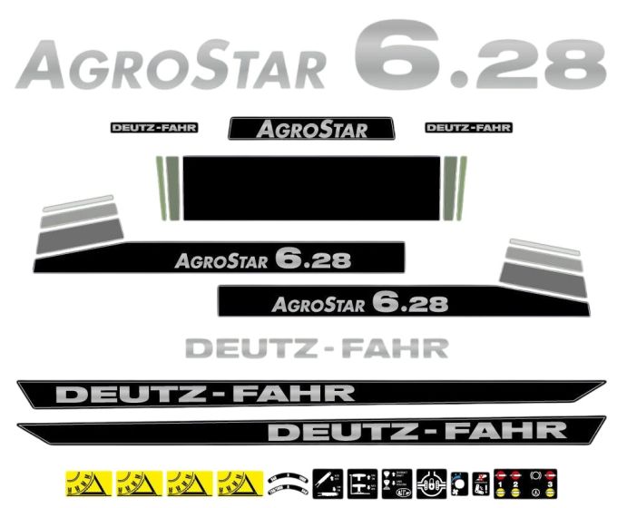 Stickerset Deutz-Fahr AgroStar 6.28
