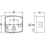 Hella Achterlicht links 95 x 90 x 55