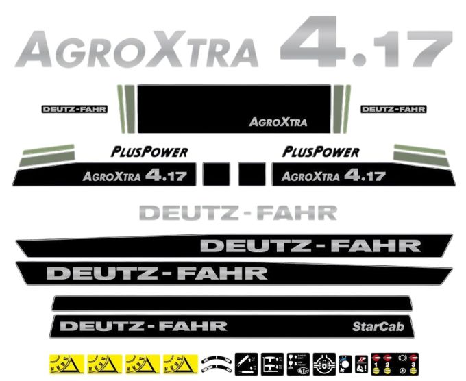 Stickerset Deutz-Fahr AgroXtra 4.17