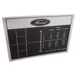 67193 Sticker versnelling Ford
