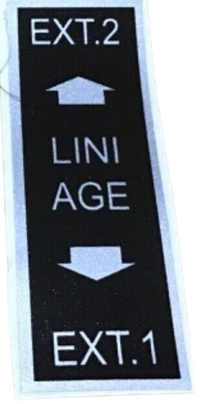 Sticker 3 weg klep