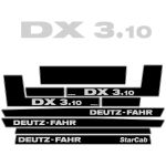 Stickerset Deutz Fahr DX 3.10
